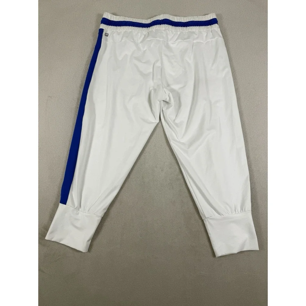 Fabletics Victoria Pants Short Contrast Tuxedo Track Pants Women's Size L